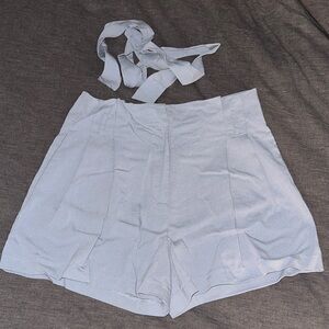 Vestique Light Blue High Waist Women's Shorts